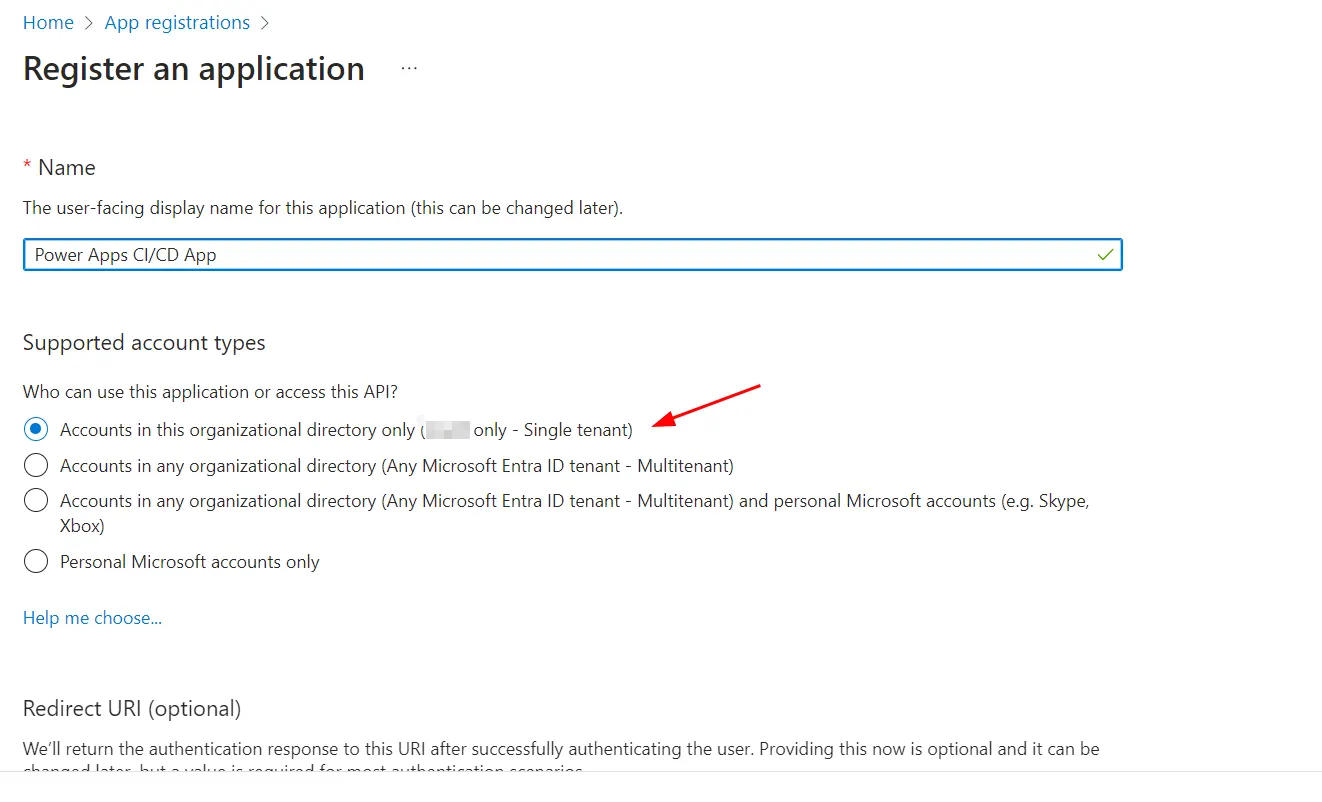 app registration in azure portal