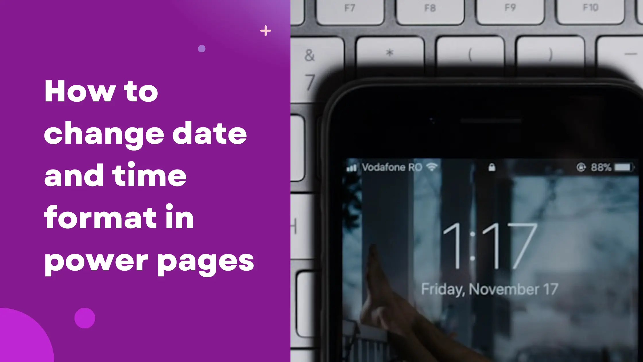 how to change date and time format in power pages