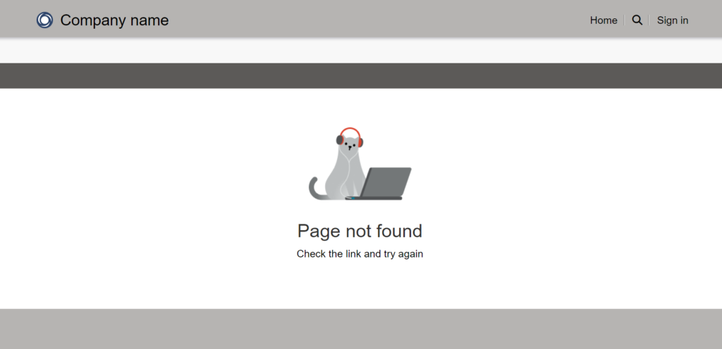 power pages default 404 page