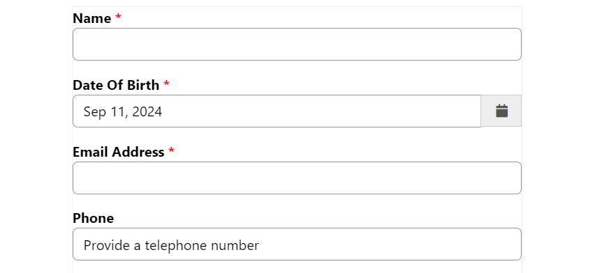 Date format in Basic forms Date format in Basic forms