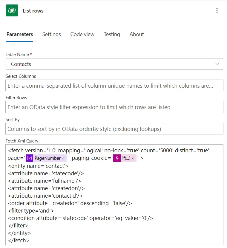 list-rows-action-with-fetch-xml list rows action with fetch xml