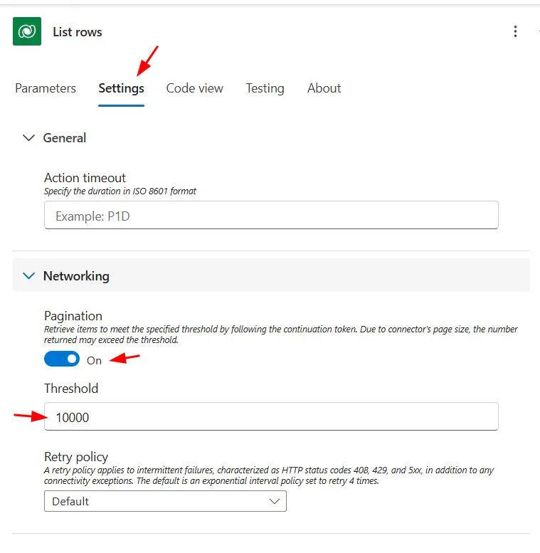 power-automate-enable-pagination enable pagination in power automate dataverse action