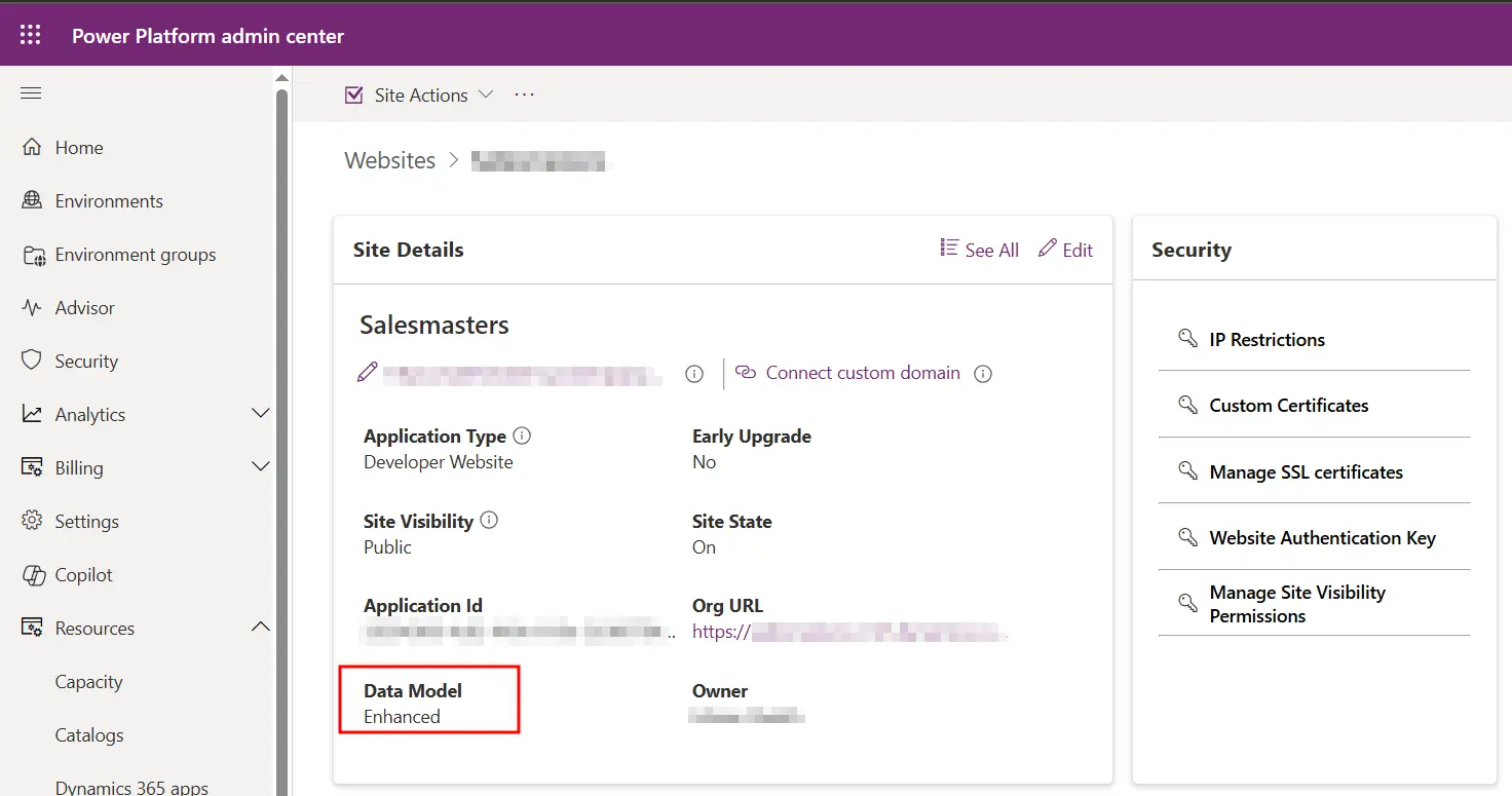 determining-version-of-power-pages-portal determining the version of power pages portal