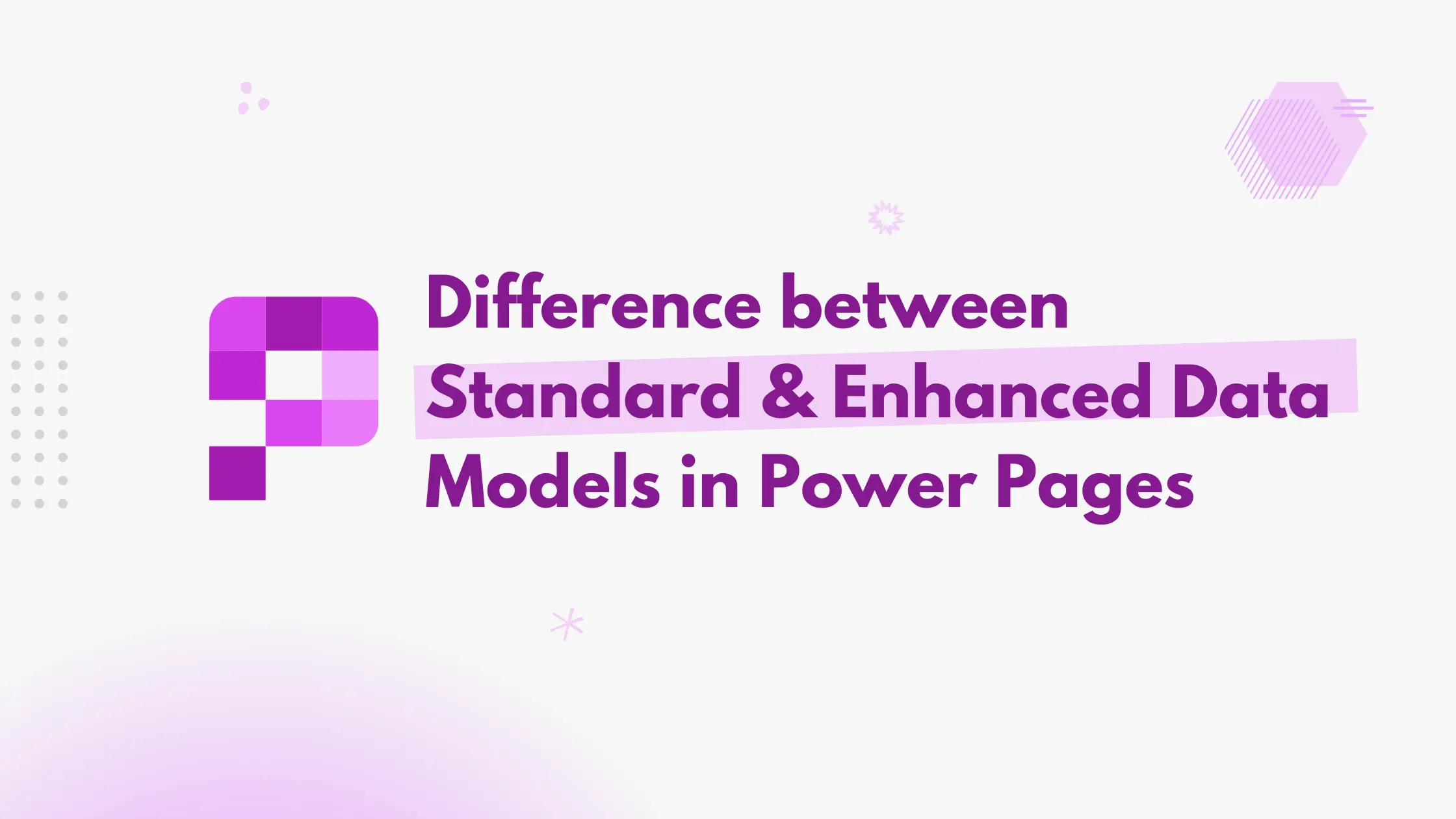 difference between standard and enhanced data model in power pages