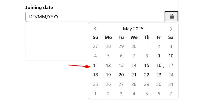 disabled-dates only dates within 7 days before and after today are selectable