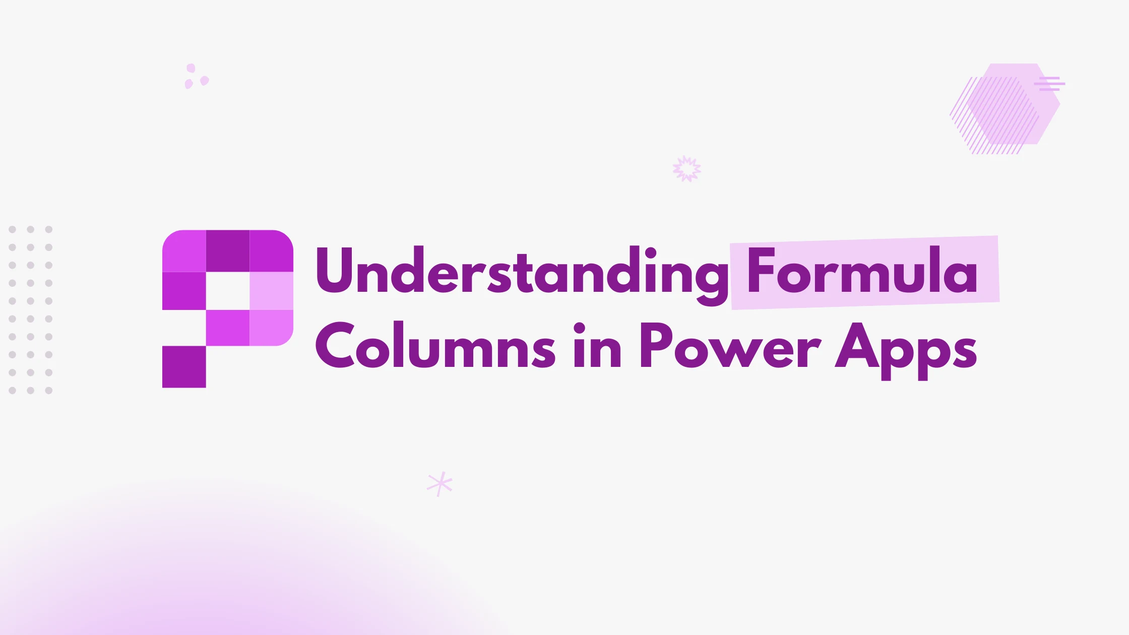 understanding formula column in power apps