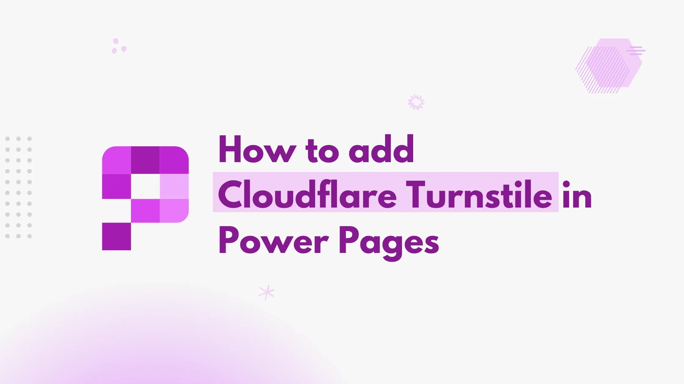 How to add Cloudflare Turnstile in Power Pages